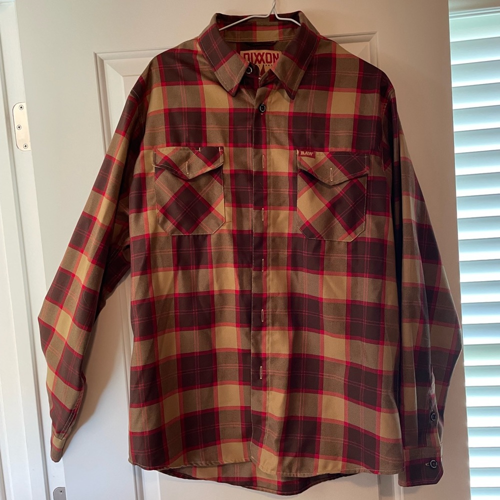 DIXXON Men's Raw flannel  - Red and Brown